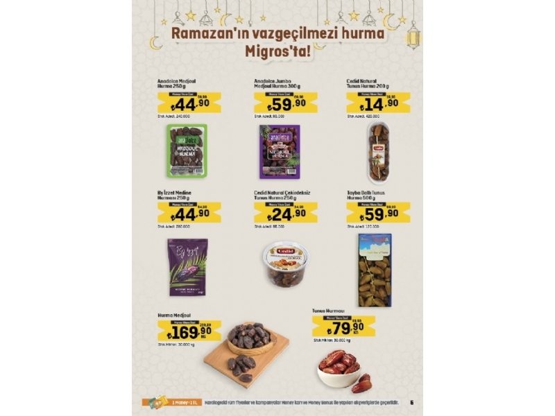 Migros 16  Mart - 5 Nisan Migroskop - 5