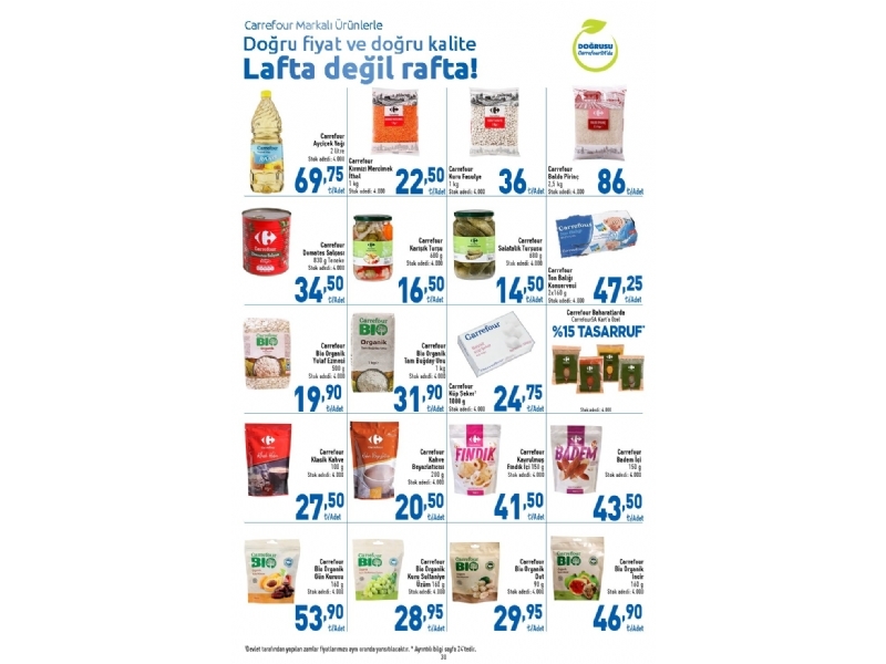 CarrefourSA 30 Mart - 9 Nisan Katalou - 30