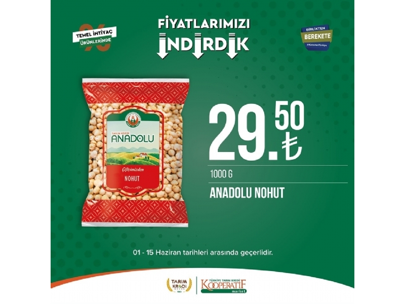 Kooperatif Market 1 - 15 Haziran - 2