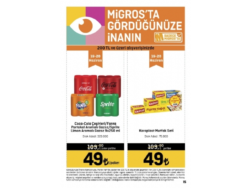 Migros 15 Haziran - 5 Temmuz Migroskop - 15