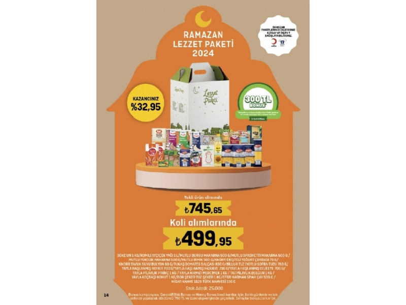 Migros 28 Mart - 17 Nisan Ramazan Bayram - 14