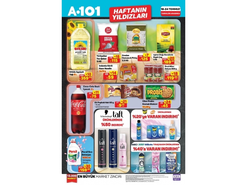 A101 18 - 24 Temmuz Haftann Yldzlar - 1