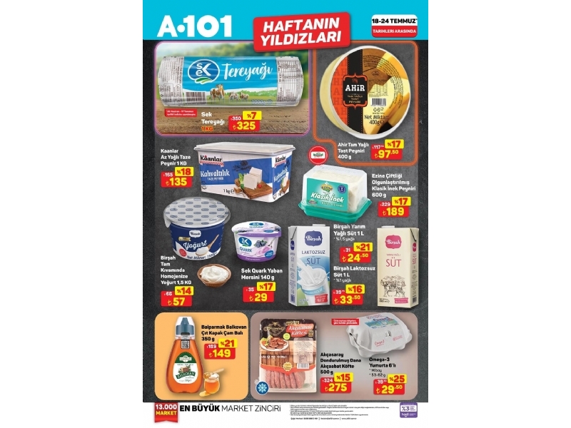 A101 18 - 24 Temmuz Haftann Yldzlar - 2