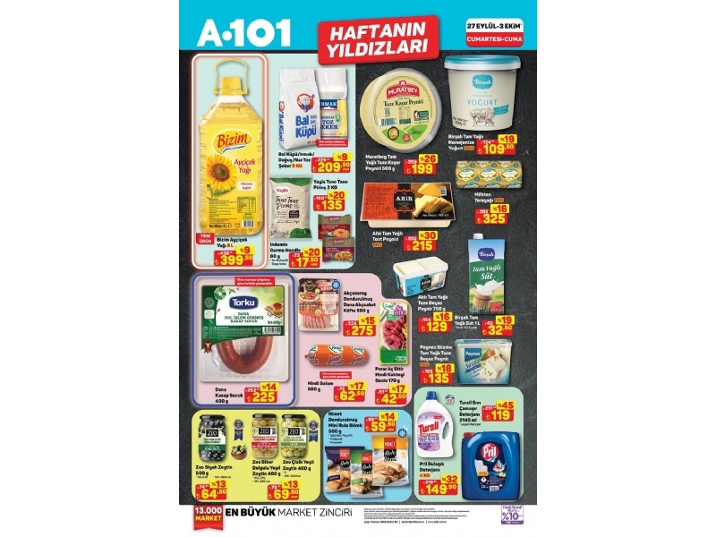 A101 27 Eyll - 3 Ekim Haftann Yldzlar - 1