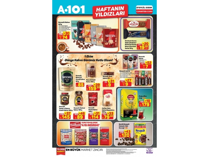 A101 27 Eyll - 3 Ekim Haftann Yldzlar - 2