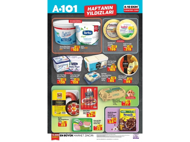 A101 4 - 10 Ekim Haftann Yldzlar - 2