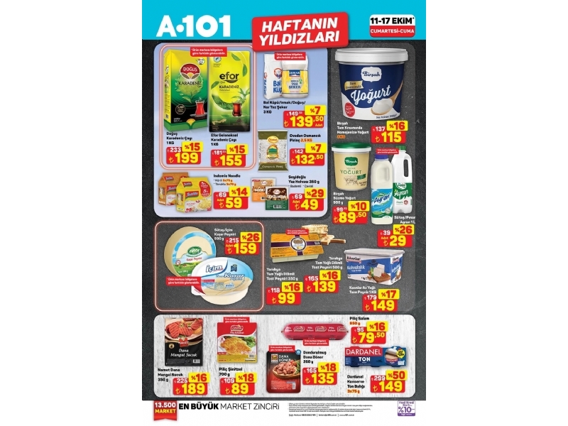 A101 11 - 18 Ekim Haftann Yldzlar - 1