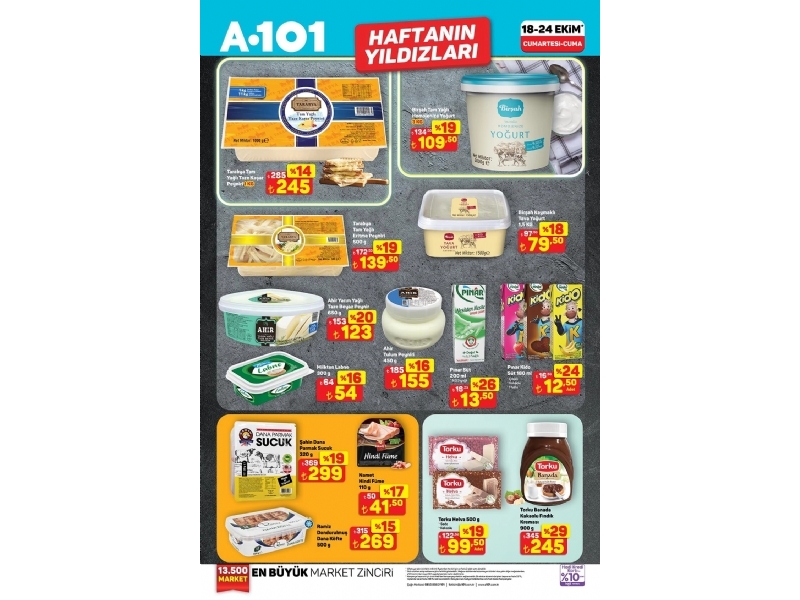A101 11 - 18 Ekim Haftann Yldzlar - 1