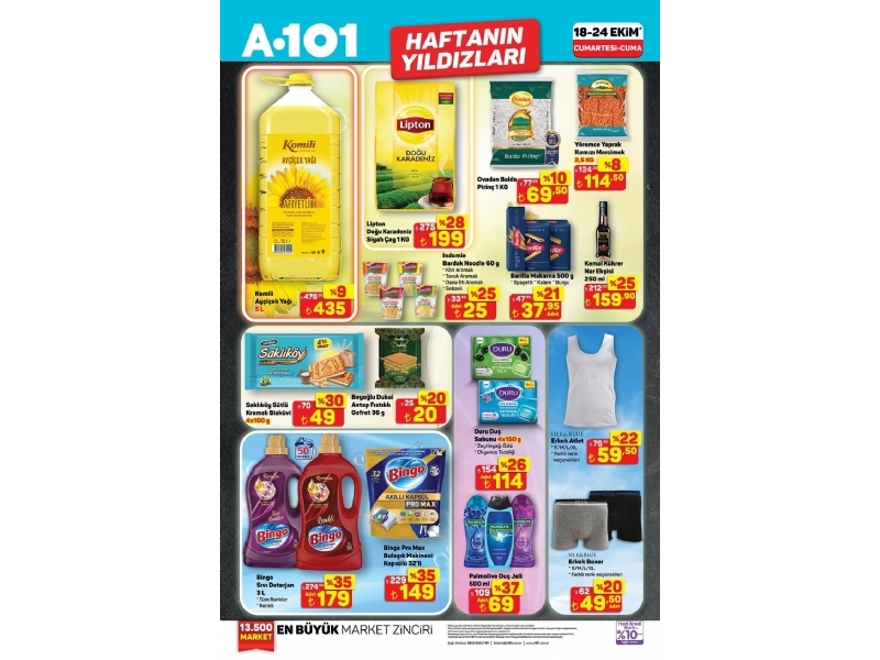 A101 11 - 18 Ekim Haftann Yldzlar - 2