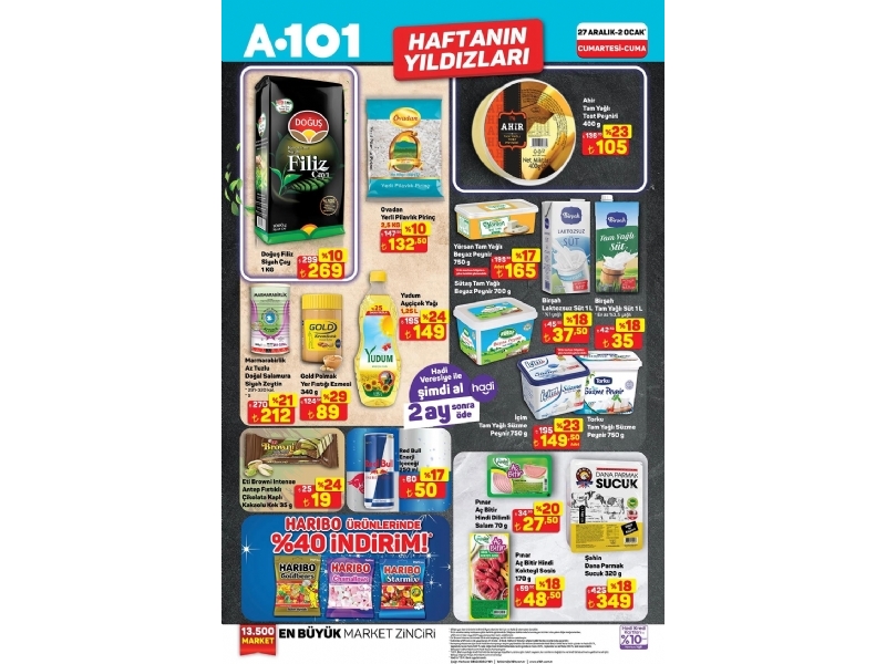 A101 27 Aral�k - 2 Ocak Haftan�n Y�ld�zlar� - 1