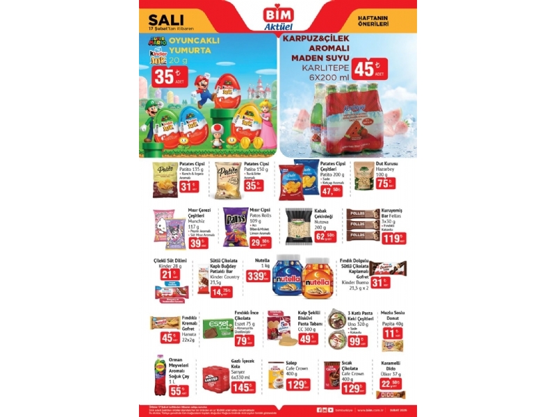 Bim 17 �ubat Sal� Akt�el �r�nler - 1