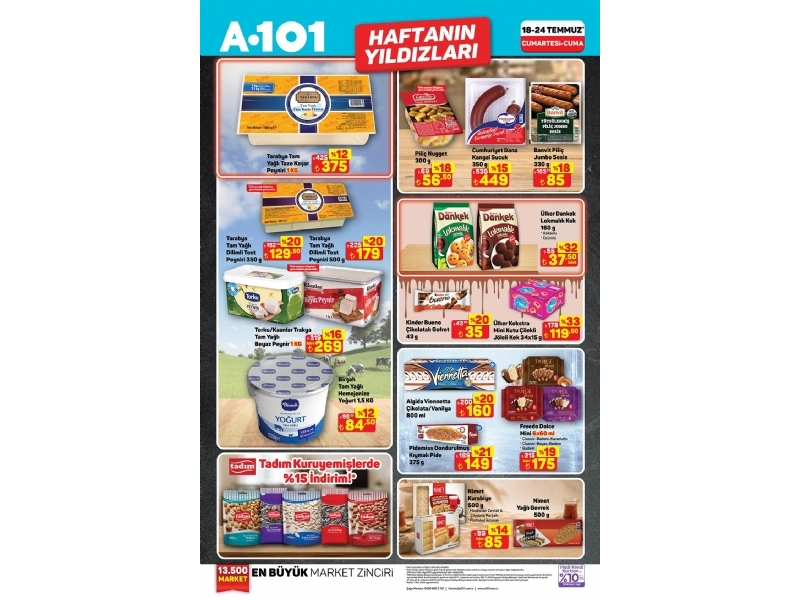 A101 18 - 24 Temmuz Haftan�n Y�ld�zlar� - 2