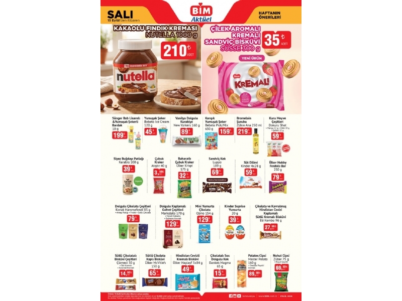 Bim 15 Eyl�l Sal� Akt�el �r�nler - 1