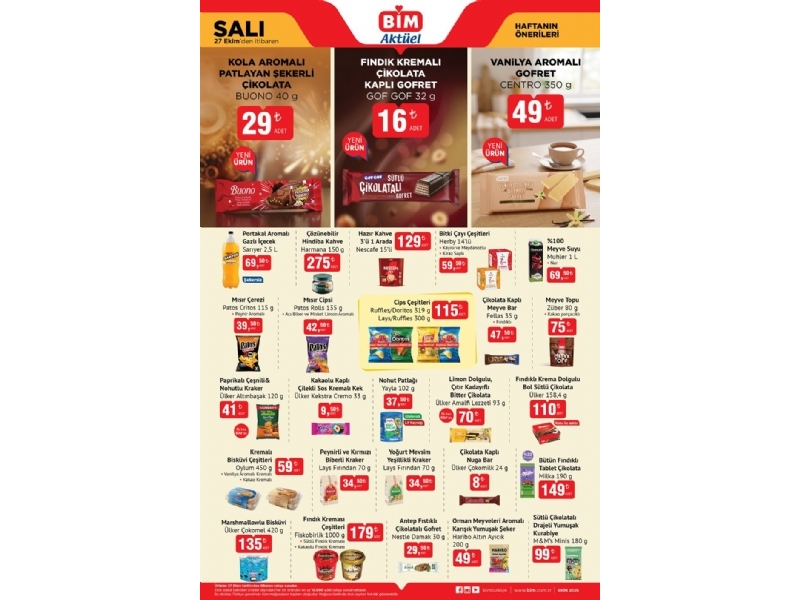 Bim 27 Ekim Sal� Akt�el �r�nler - 2