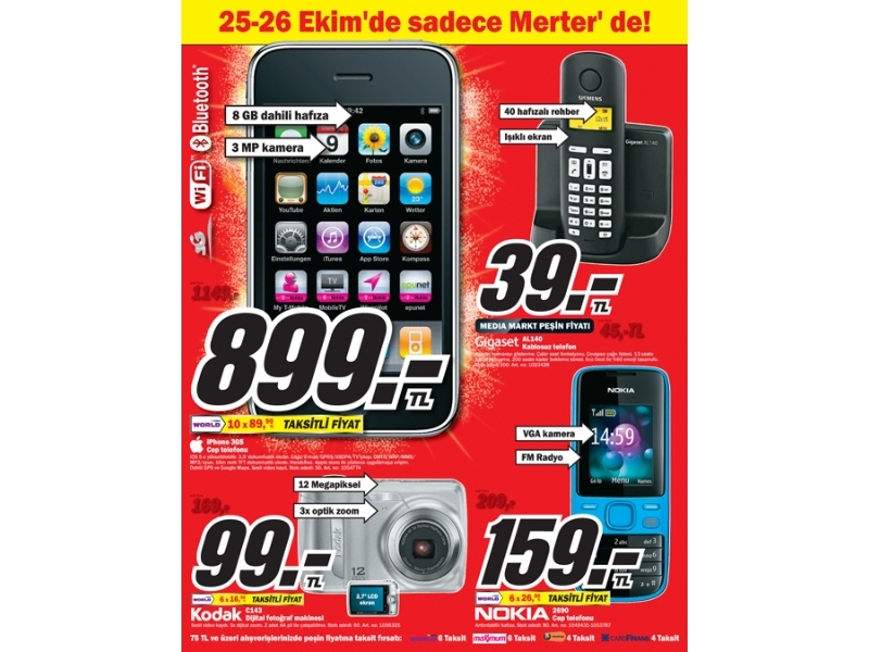 Media Markt 25 - 26 Ekim Merter �ndirimleri