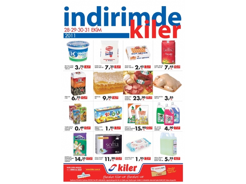Kiler 28 - 31 Ekim 2011 HaftaSonu ndirimleri
