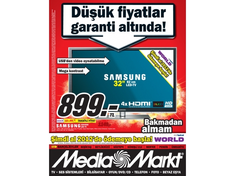 Media Markt 18 - 20 Kasm 2011 stanbul ndirimleri