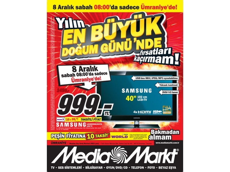 Media Markt mraniye Doum Gn Kampanyas