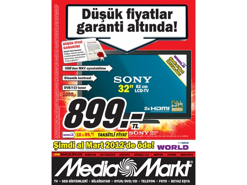 Media Markt 9 - 11 Aralk 2011 stanbul ndirimleri