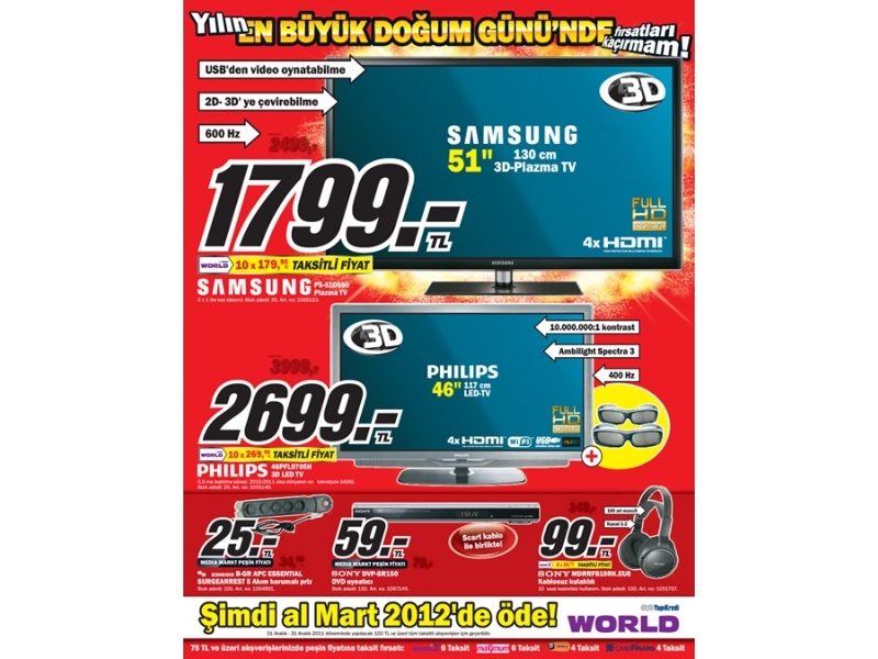 Media Markt 15 Aralk Beikta Fulya Doum Gn Kampanyas