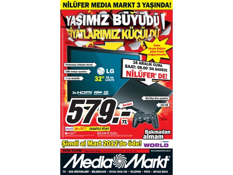 Media Markt 16 -17 Aralk 2011 Bursa ndirimleri