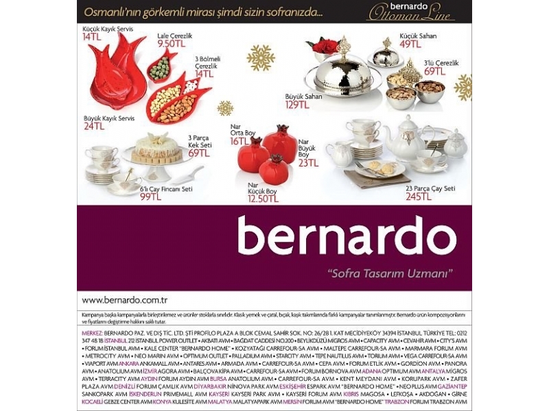 Bernardo Yeni Yl Kampanyas - 2. rnde %50 indirim