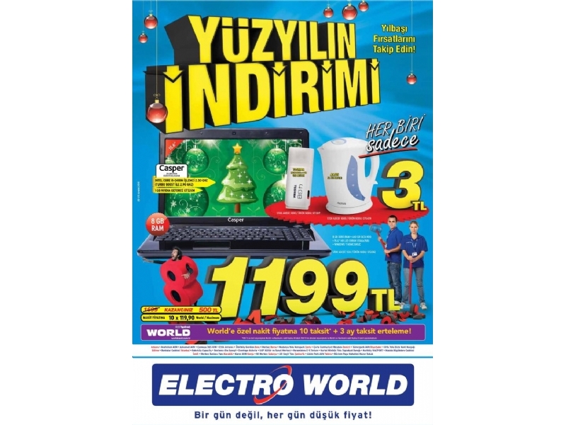 Electro World 22 Aralk 2011 Yzyln ndirimi Kampanyas