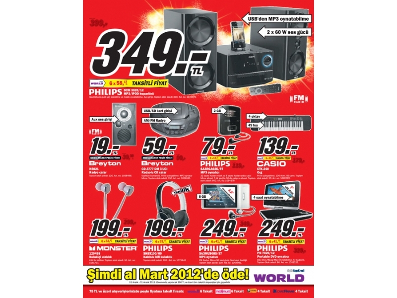 Media Markt 22 - 25 Aralk 2011 stanbul ndirimleri