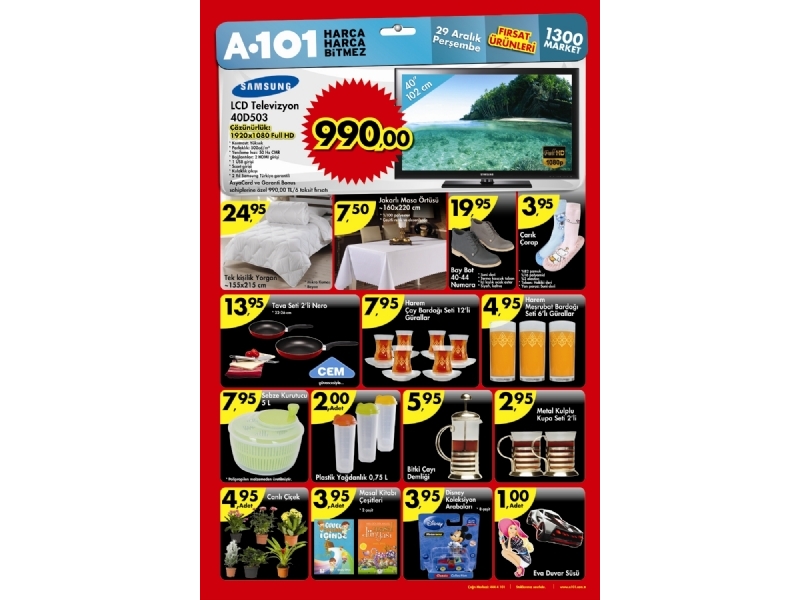 A101 29 Aralk 2011 Frsat rnleri