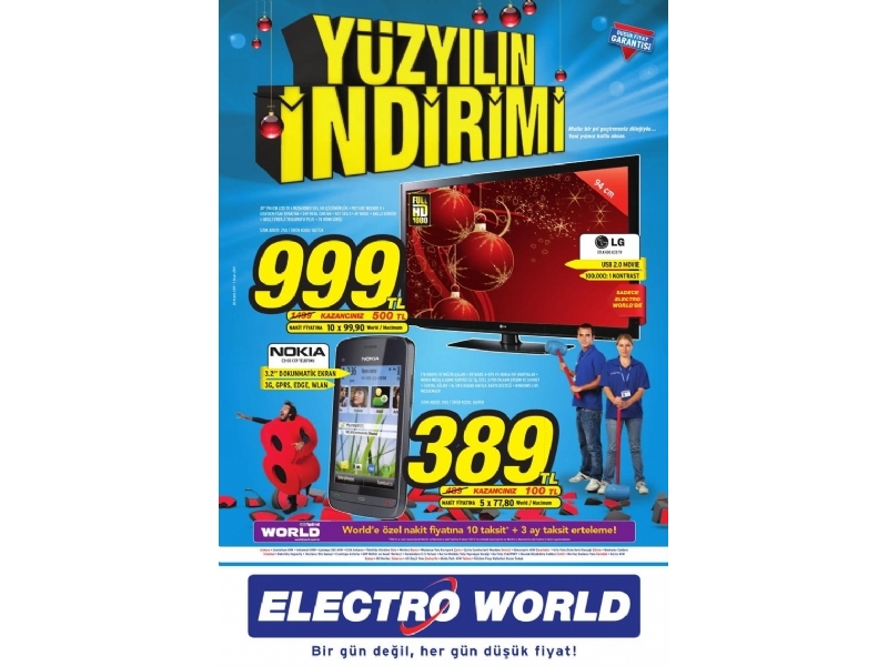 Electro World 28 Aralk 2011 Yzyln ndirimi Kampanyas