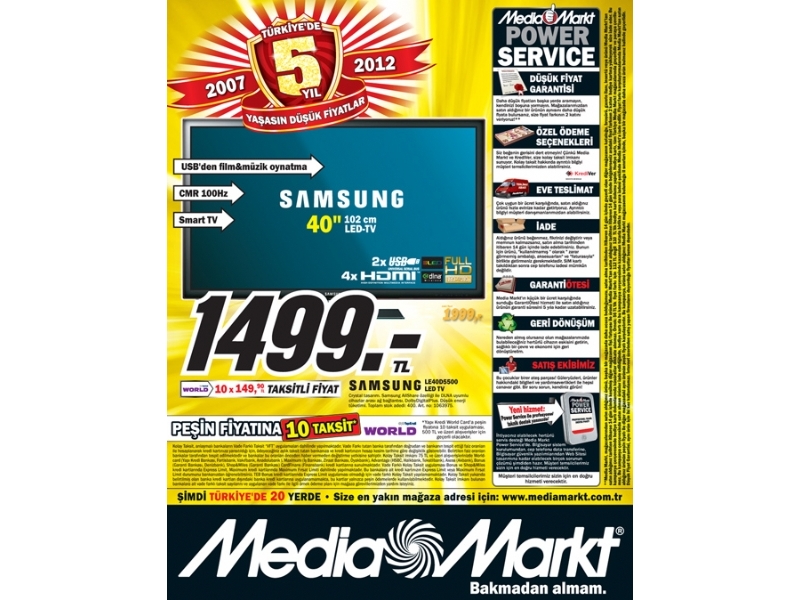 Media Markt  1 - 4 Ocak 2012 Yln lk ndirimleri