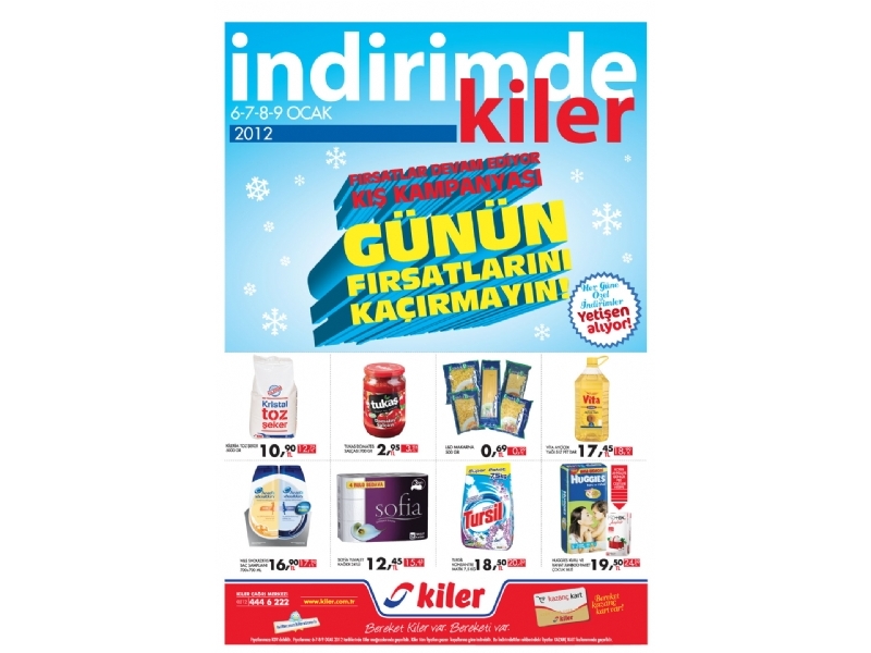Kiler 6 - 12 Ocak 2012 HaftaSonu ndirimleri