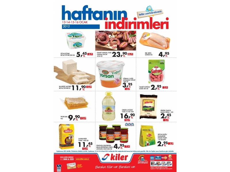 Kiler 13 - 16  Ocak 2012 HaftaSonu ndirimleri
