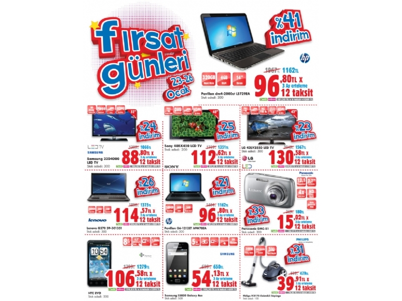Bimeks 23 - 26 Ocak 2012 Frsat Gnleri Kampanas