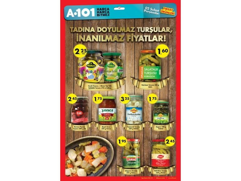 A101 2 �ubat 2012 F�rsat �r�nleri