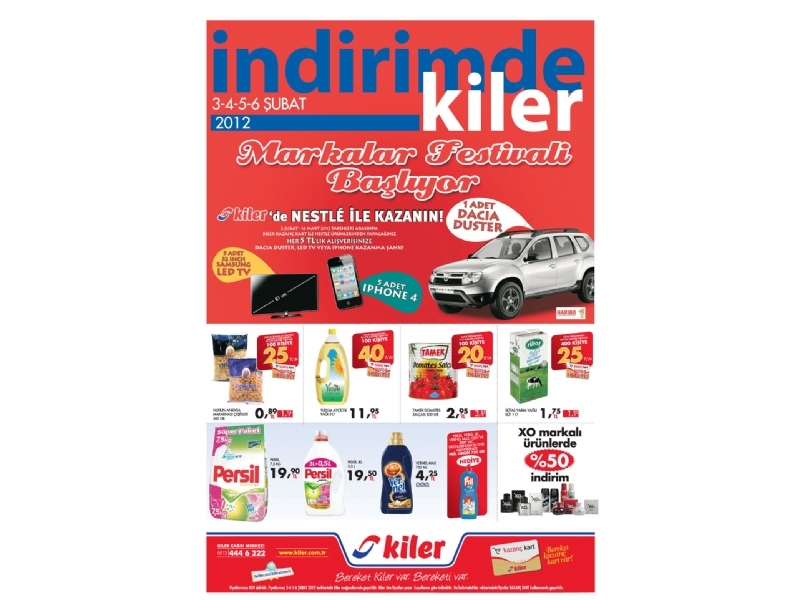 Kiler 3 - 6 ubat 2012 HaftaSonu ndirimleri