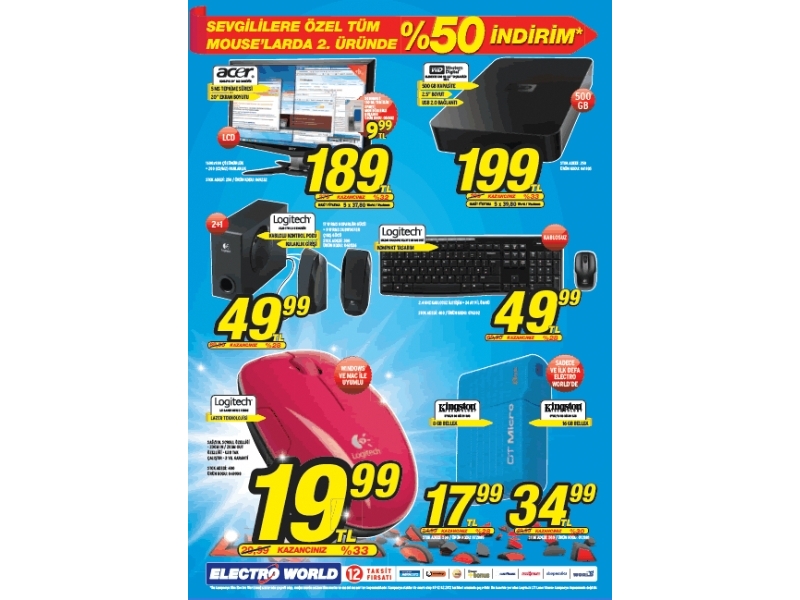 Electro World 9 - 12 ubat 2012 Sevgililer Gn ndirimleri