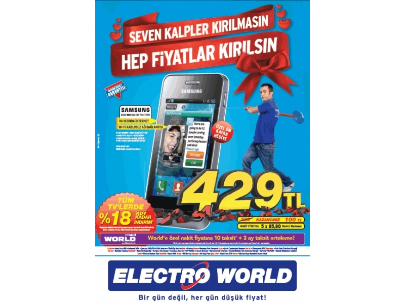Electro World 9 - 12 ubat 2012 Sevgililer Gn ndirimleri