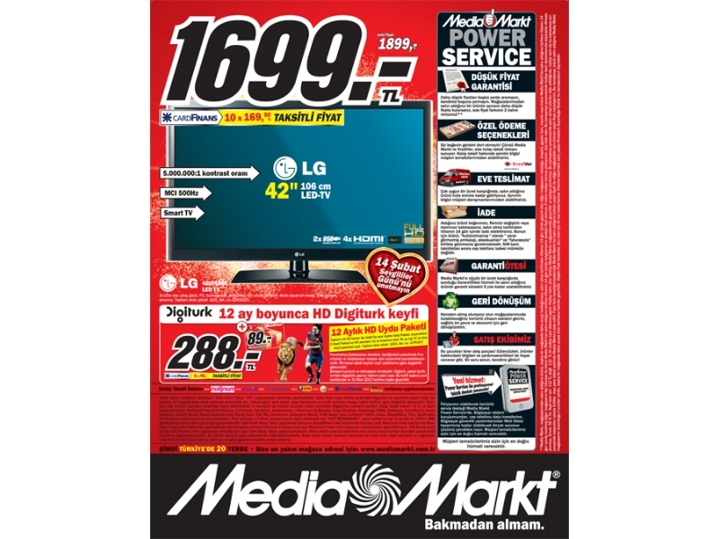 Media Markt  9 - 12 ubat 2012 ndirimleri