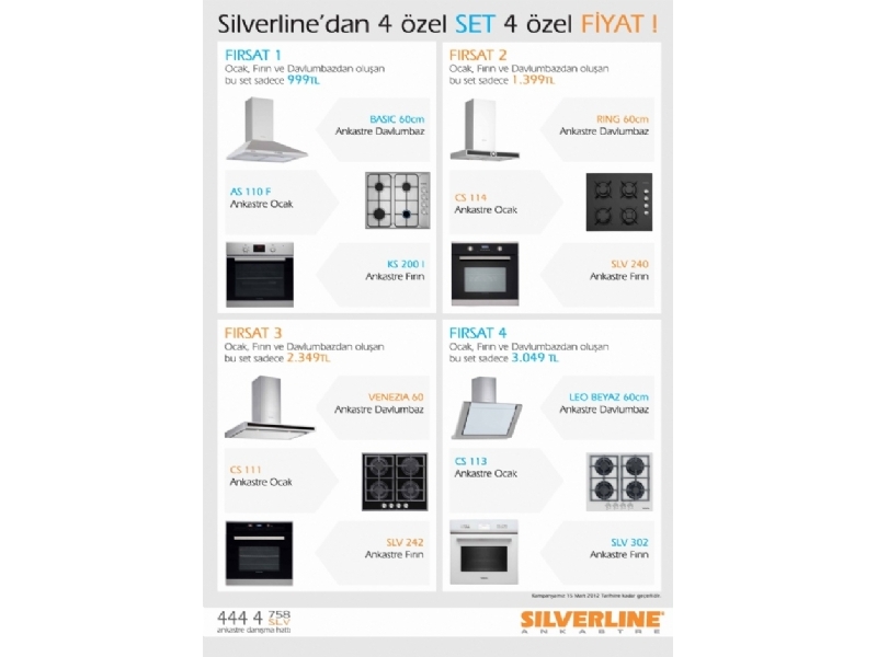 Silverline'dan 4 zel Set 4 zel Fiyat!