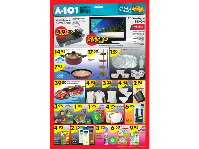 A101 Market 16 ubat 2012 Frsat rnleri