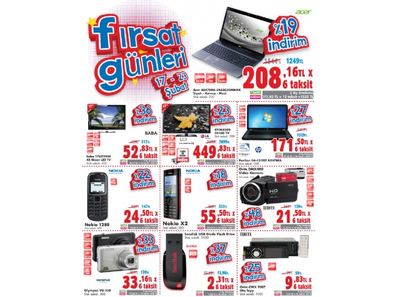 Bimeks 17 - 23 �ubat 2012 F�rsat G�nleri Kampanas�