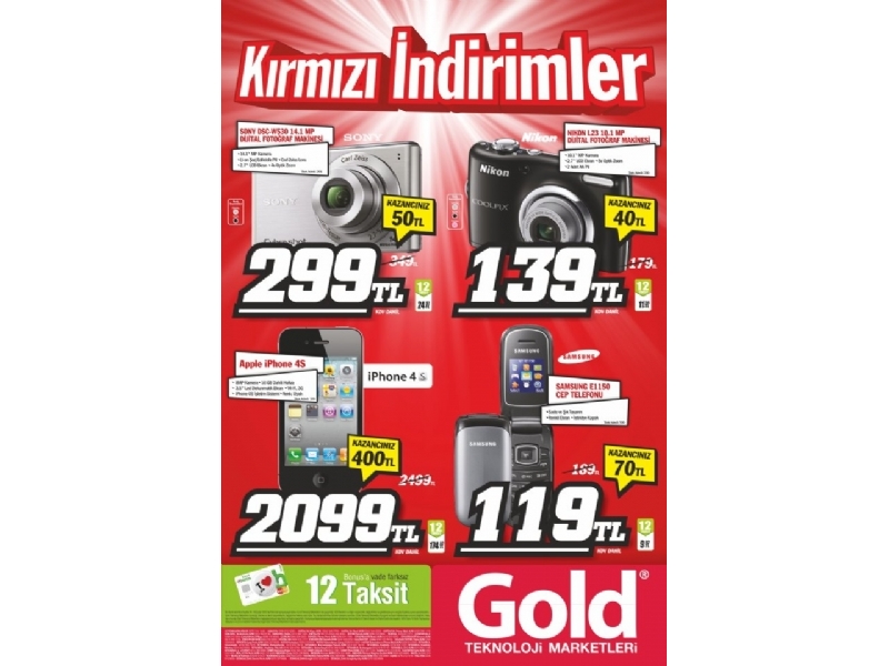 Gold 18 ubat 2012 Krmz ndirim Kampanyas