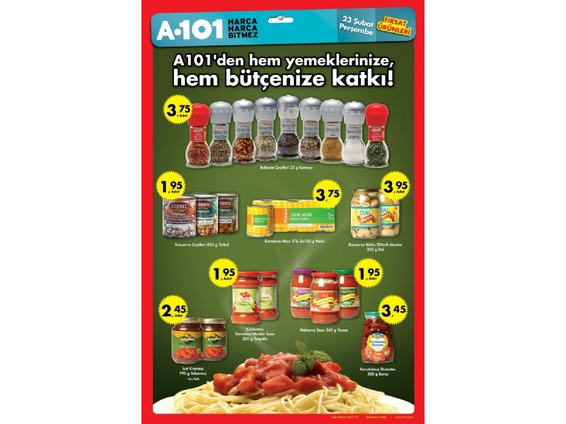 A101 Market 23 ubat 2012 Frsat rnleri