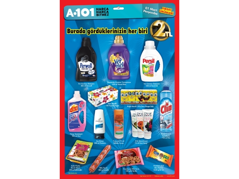 A101 Market 1 Mart 2012 Frsat rnleri