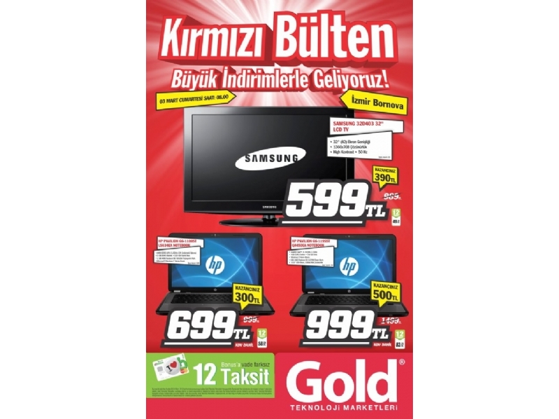 Gold 3 Mart zmir Bornova Byk ndirim Kampanyas