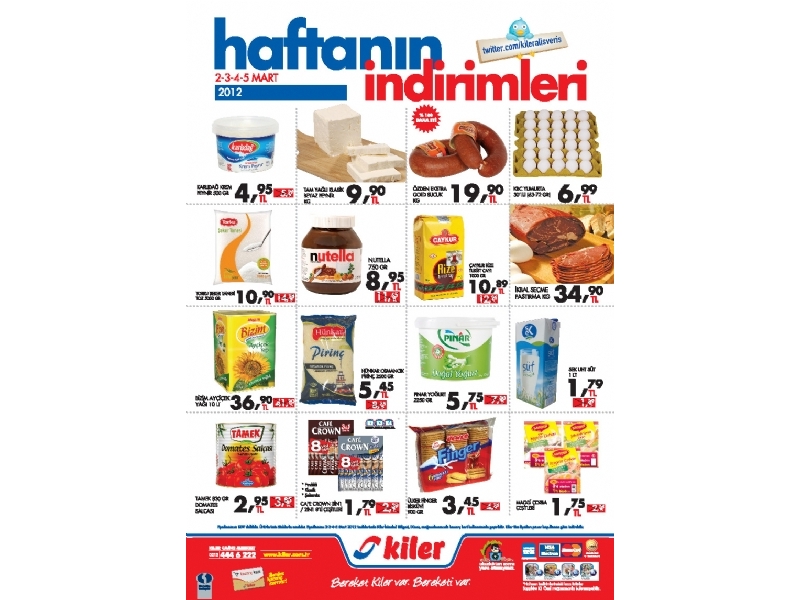 Kiler 2 - 5 Mart 2012 HaftaSonu ndirimleri