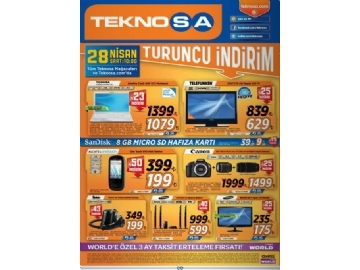 Teknosa 28 Nisan Turuncu ndirim - 1