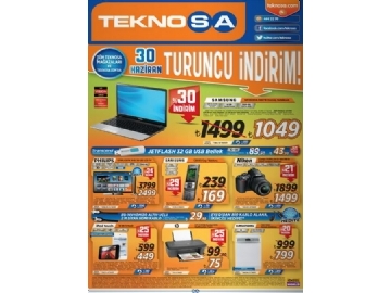 Teknosa 30 Haziran 2012 Turuncu �ndirim - 2