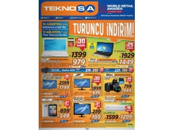 Teknosa 11 Austos Turuncu ndirim - 2